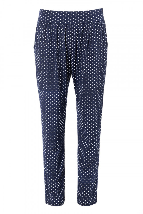 Pantalon fluide à pois