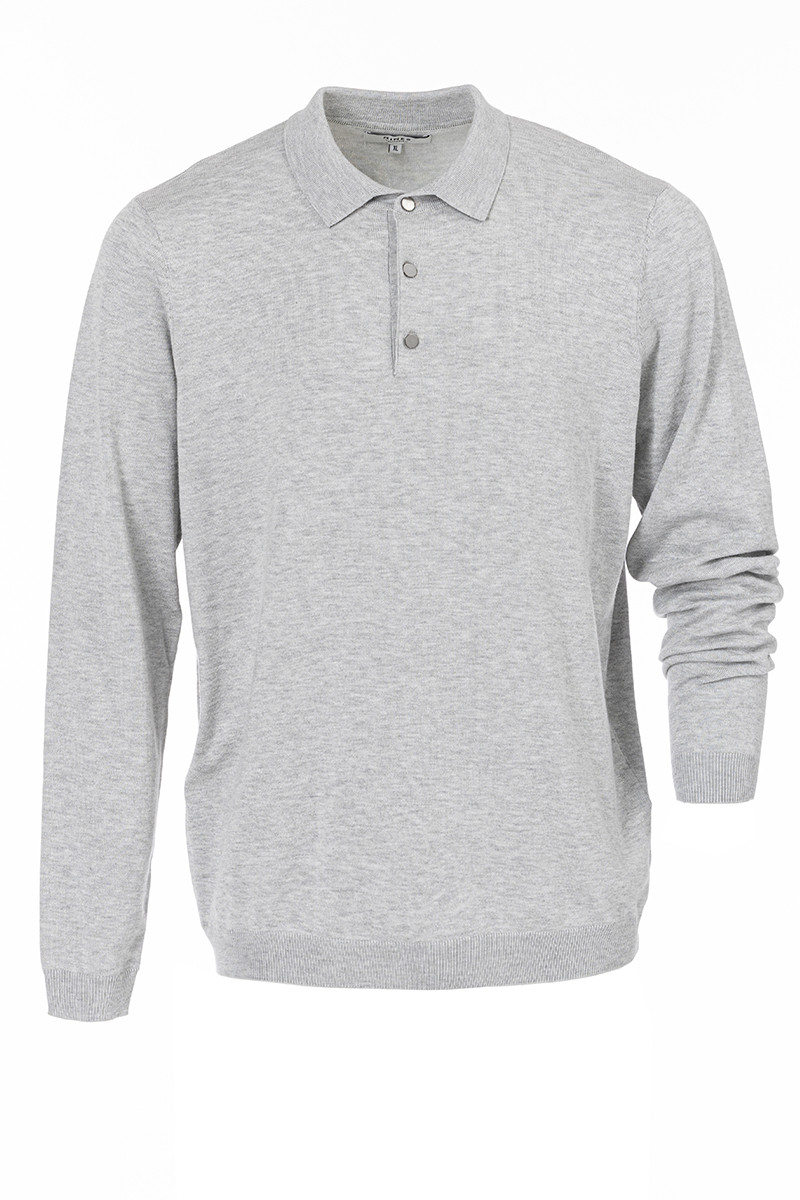 Pull col polo homme