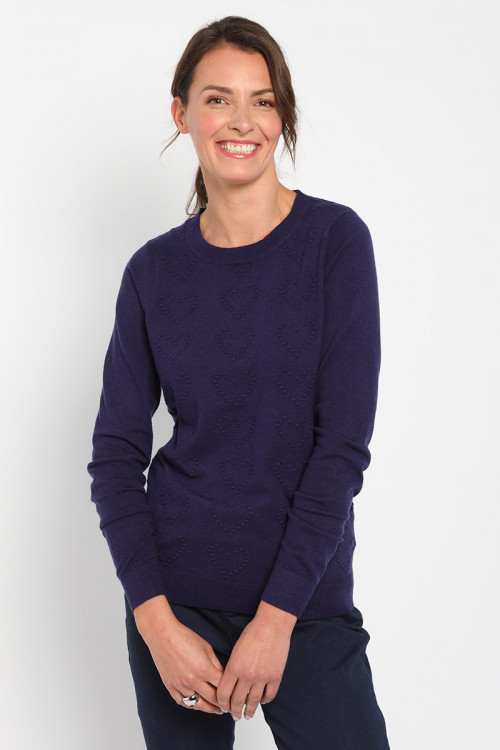 Pull femme ras de cou