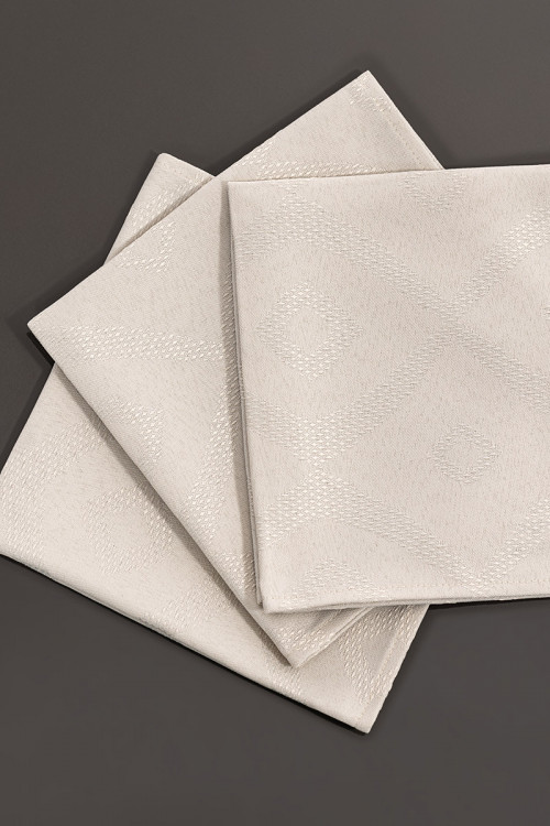 Lot de 3 serviettes de table